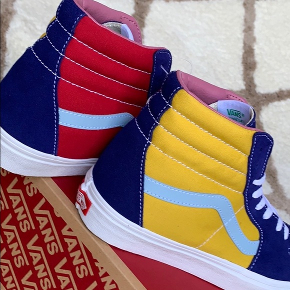 VANS Sk8-Hi SUNSHINE Multi/True White men’s - Picture 6 of 16